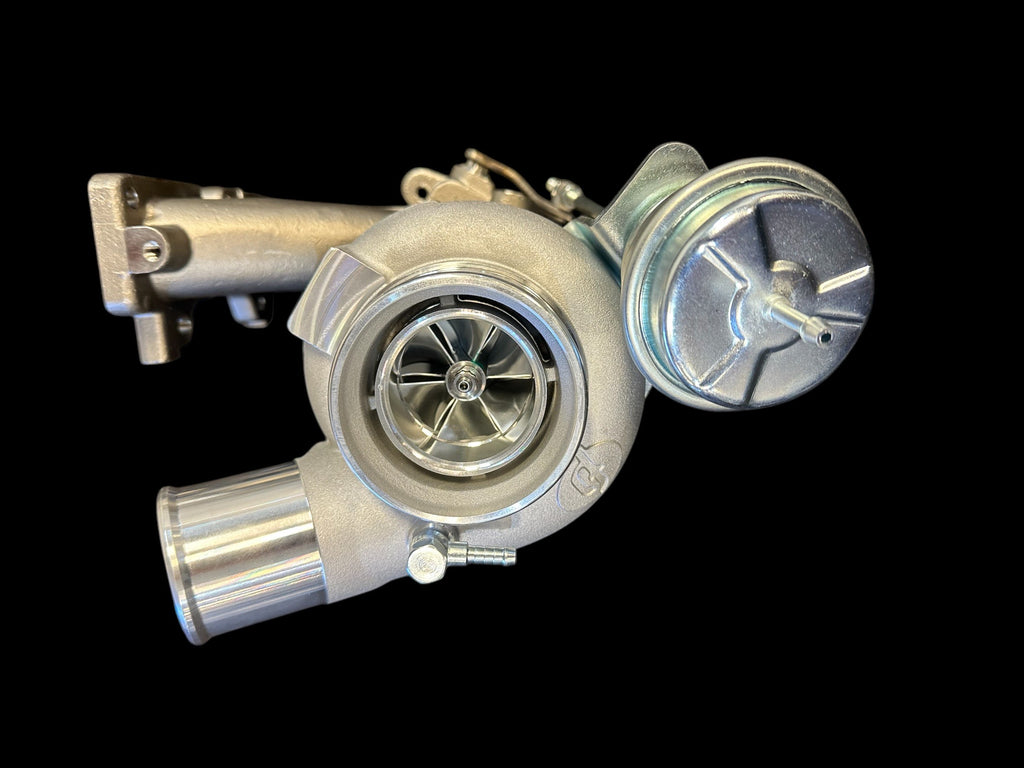 Works Power Products "Thumper" Water Cooled Billet Series Turbocharger, ideal for UTV performance parts and turbo kits for Polaris RZR.