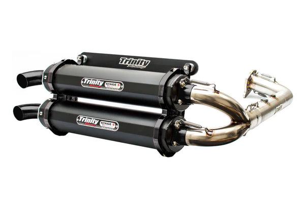 RZR TURBO/S EXHAUST - FULL SYSTEM for Polaris UTV performance upgrades, high-performance aftermarket exhaust system.