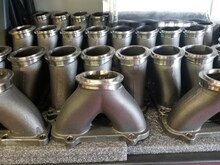 RZR Big turbo manifold for EFR turbos, UTV performance parts, high-performance exhaust systems for Polaris RZR.