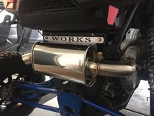 Works Power " Slip Fit" Exhaust for the Polaris RZR XPT/ Turbo S