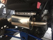 Works Power Slip Fit Exhaust for Polaris RZR XPT Turbo S performance upgrade